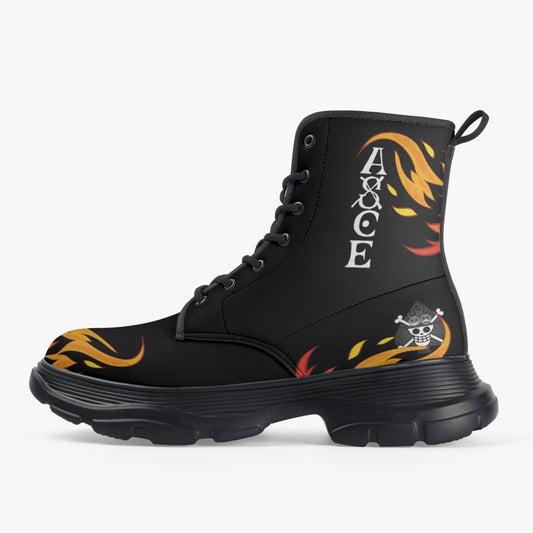 Boots Noires Portgas D. Ace - KOZAKI MANGA