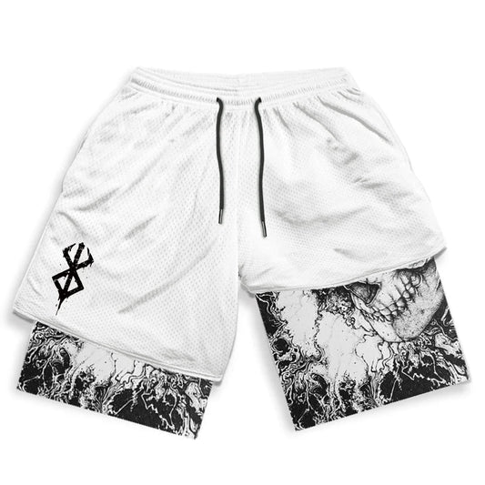 Short de Sport Berserk Blanc - KOZAKI MANGA