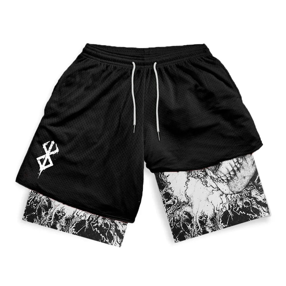 Short de Sport Noir Berserk - KOZAKI MANGA
